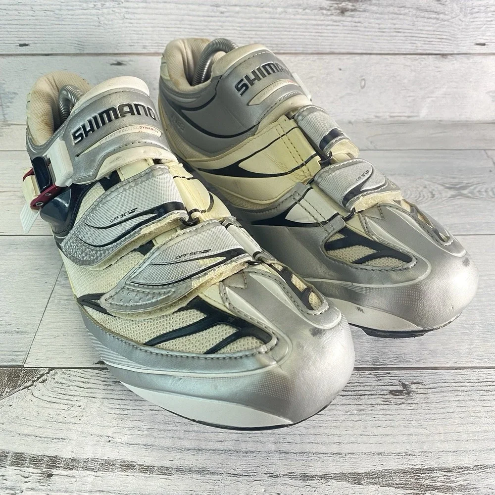 Shimano Cycling Shoes Mens US 11 EU 46 White Gray SH-R133L Endurance Performance